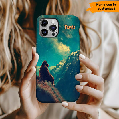 Bigfoot Under The Stars Personalized Phone Case