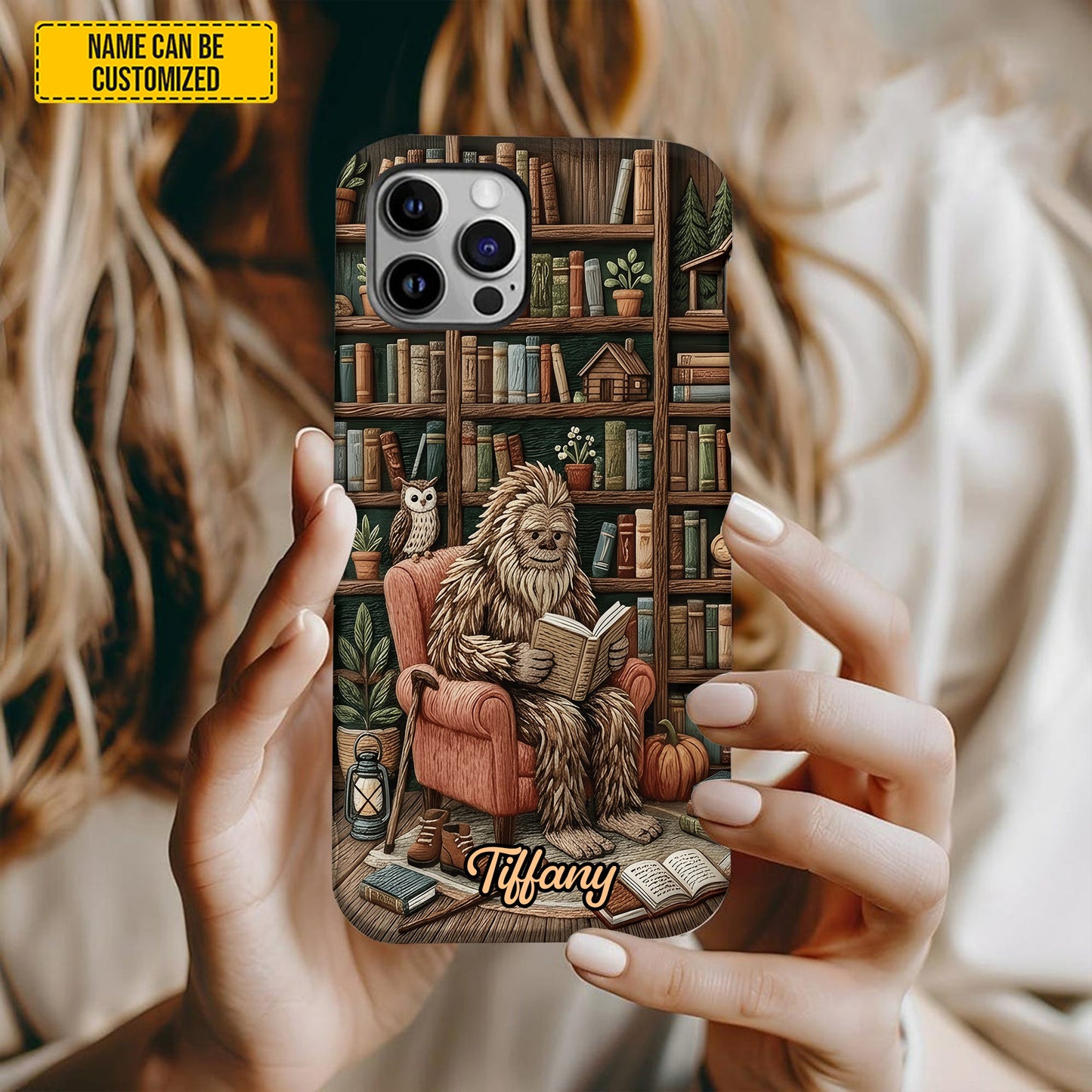 Bigfoot Book Nook – Personalized Phone Case