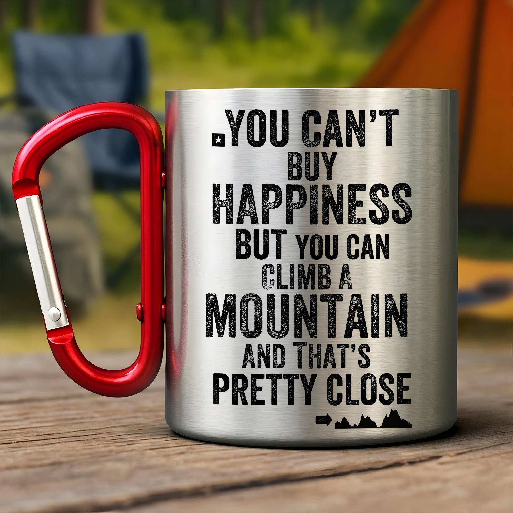 Climb The Mountain – Hiking Carabiner Mug