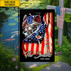 Personalized Fishing Flag Garden
