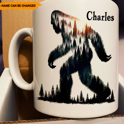 Forest Within – Personalized Bigfoot White Mug