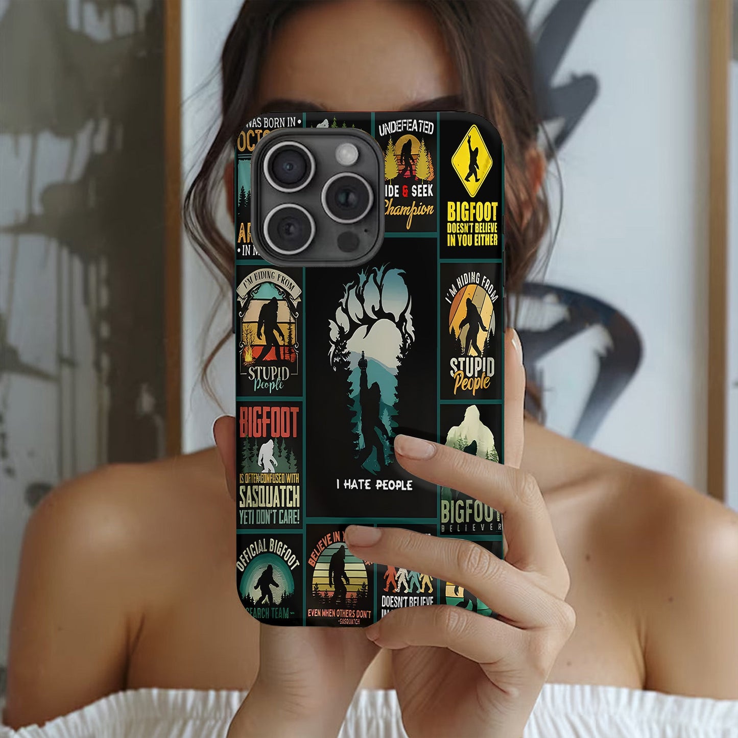 The Funny Bigfoot Collection Phone Case