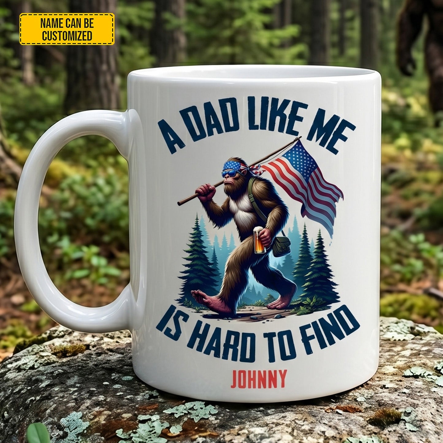 Hard To Find Legends – Personalized Bigfoot White Mug