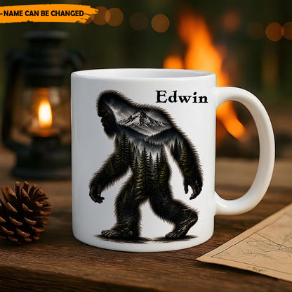 Shadow Of The Wilderness – Personalized Bigfoot White Mug