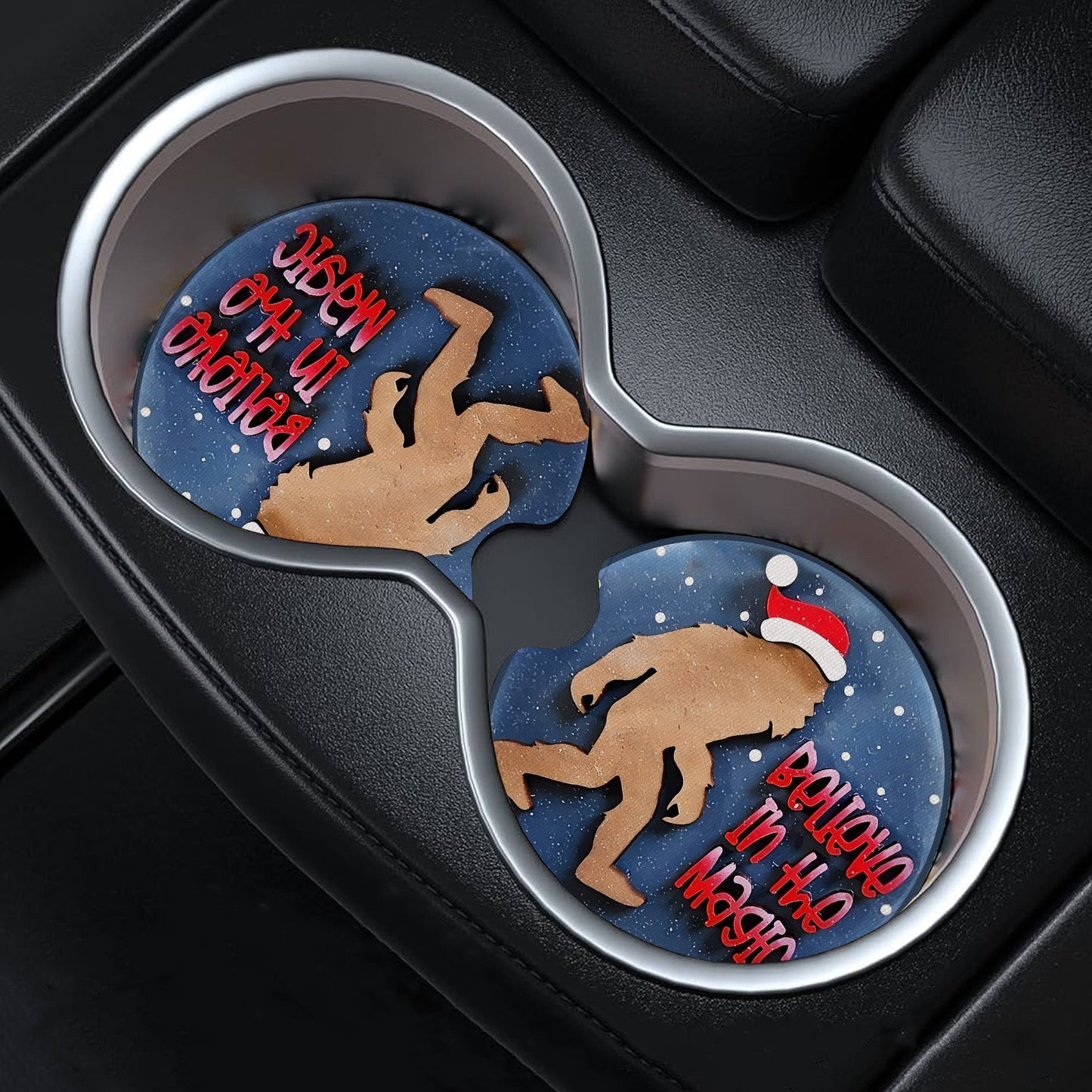 Sasquatch Believe In The Magic Car Coaster