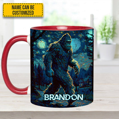 Night Walker - Personalized Bigfoot Accent Mug