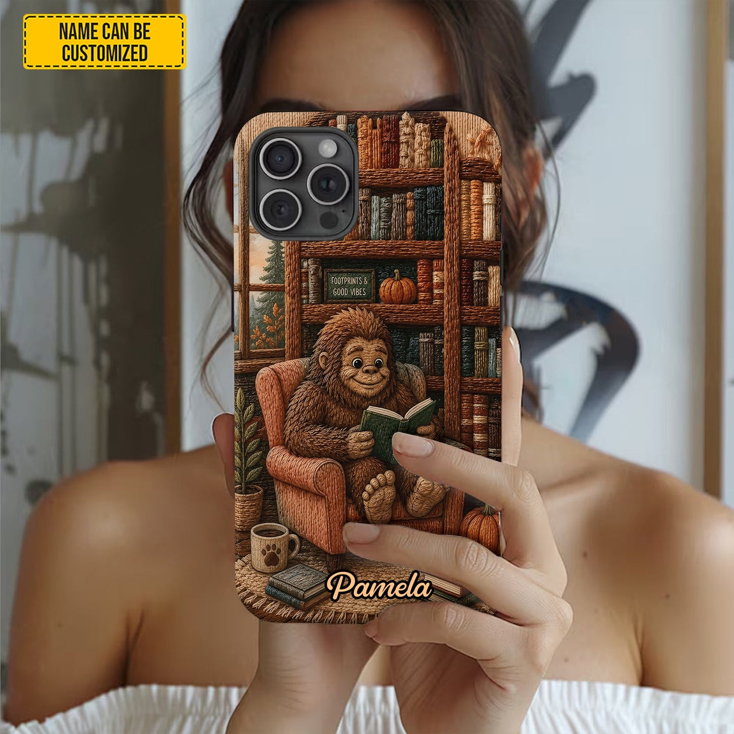 Bigfoot Book Nook – Personalized Phone Case