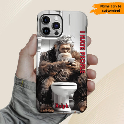 I Hate People - Personalized Bigfoot Funny Phone Case