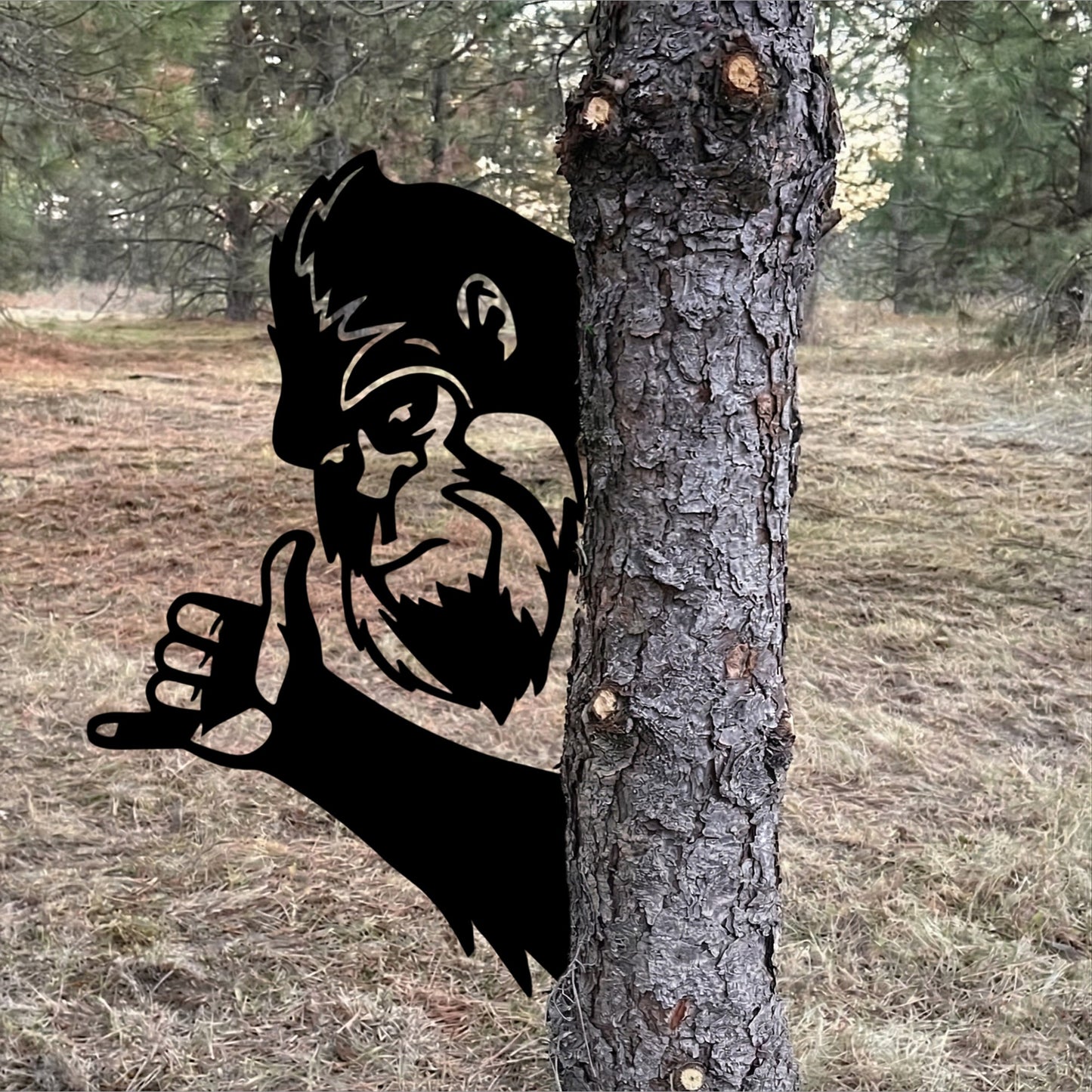 Multi-Style Funny Bigfoot Metal Sign