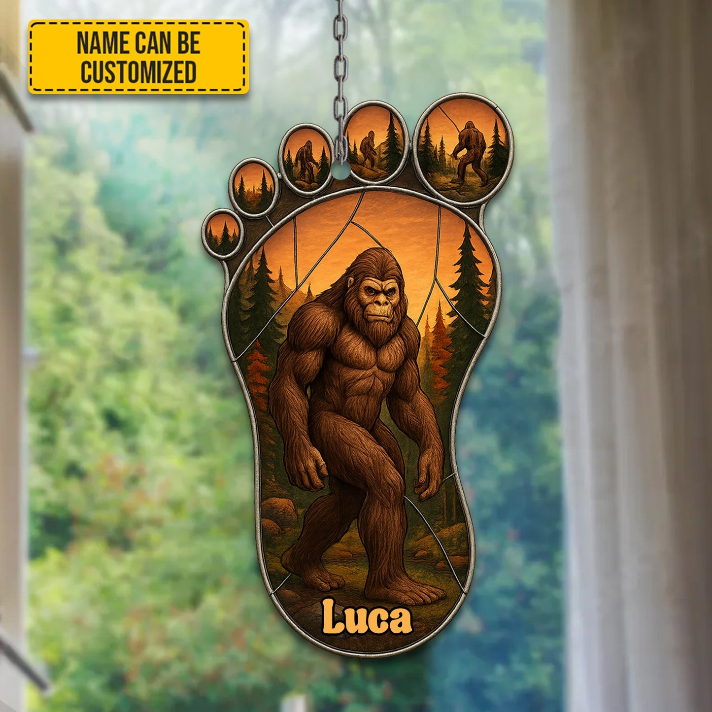 Bigfoot Footprint – Personalized Bigfoot Acrylic Window