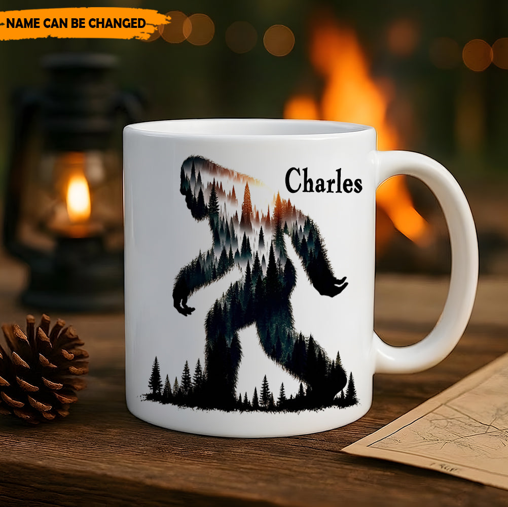 Forest Within – Personalized Bigfoot White Mug