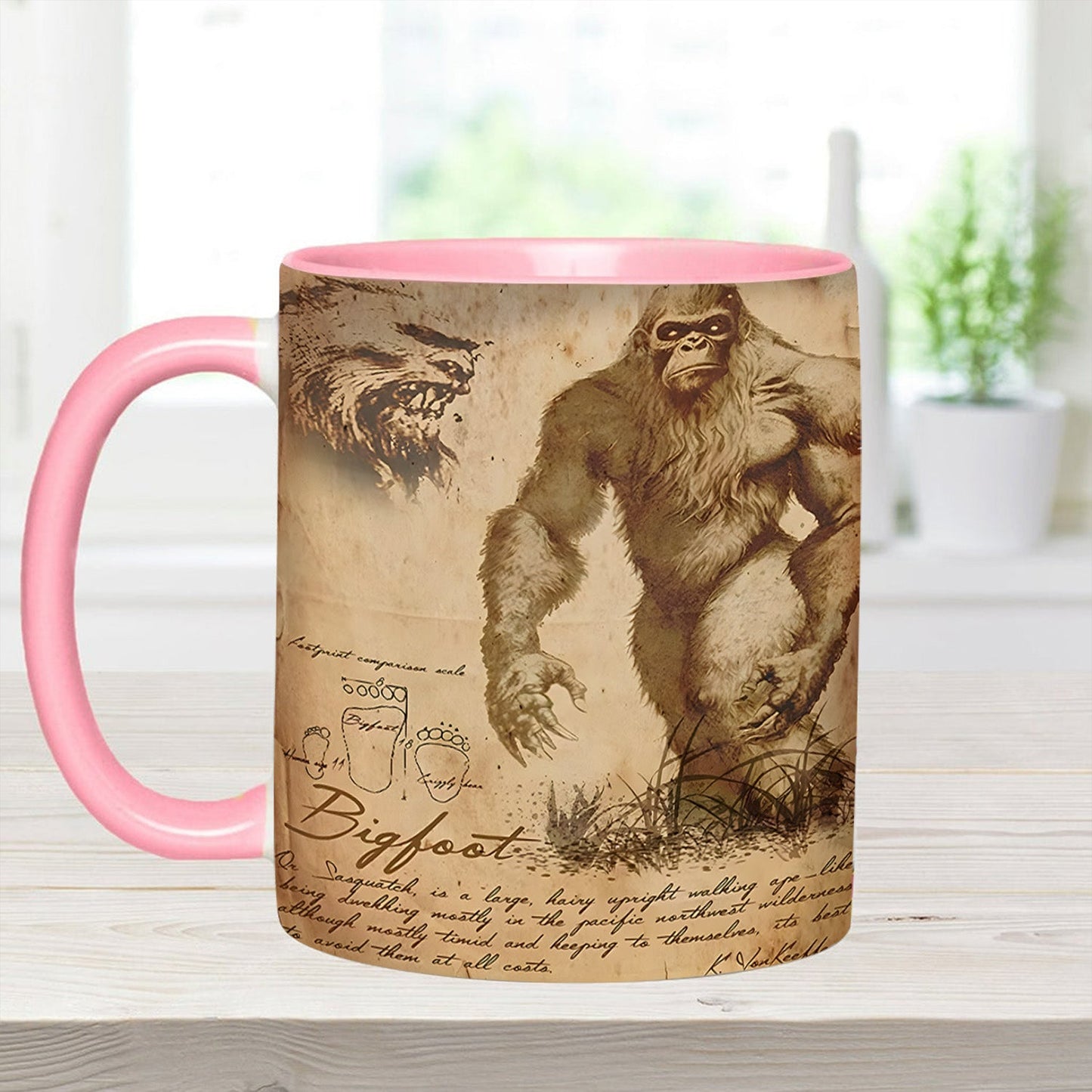 Bigfoot Legend in the Trees – Personalized Bigfoot Accent Mug
