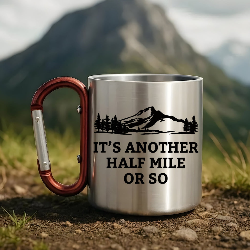 Funny Hiking Carabiner Mug - Gift for Hikers, Campers, Outdoor Lovers