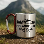 Funny Hiking Carabiner Mug - Gift for Hikers, Campers, Outdoor Lovers