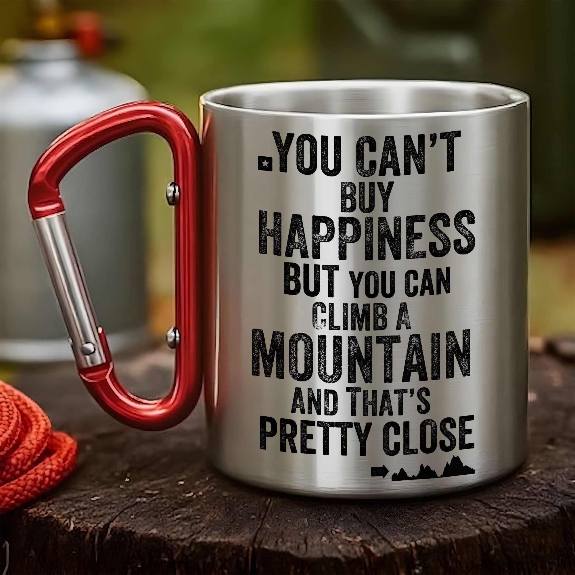 Climb The Mountain – Hiking Carabiner Mug