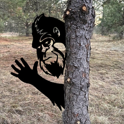 Multi-Style Funny Bigfoot Metal Sign