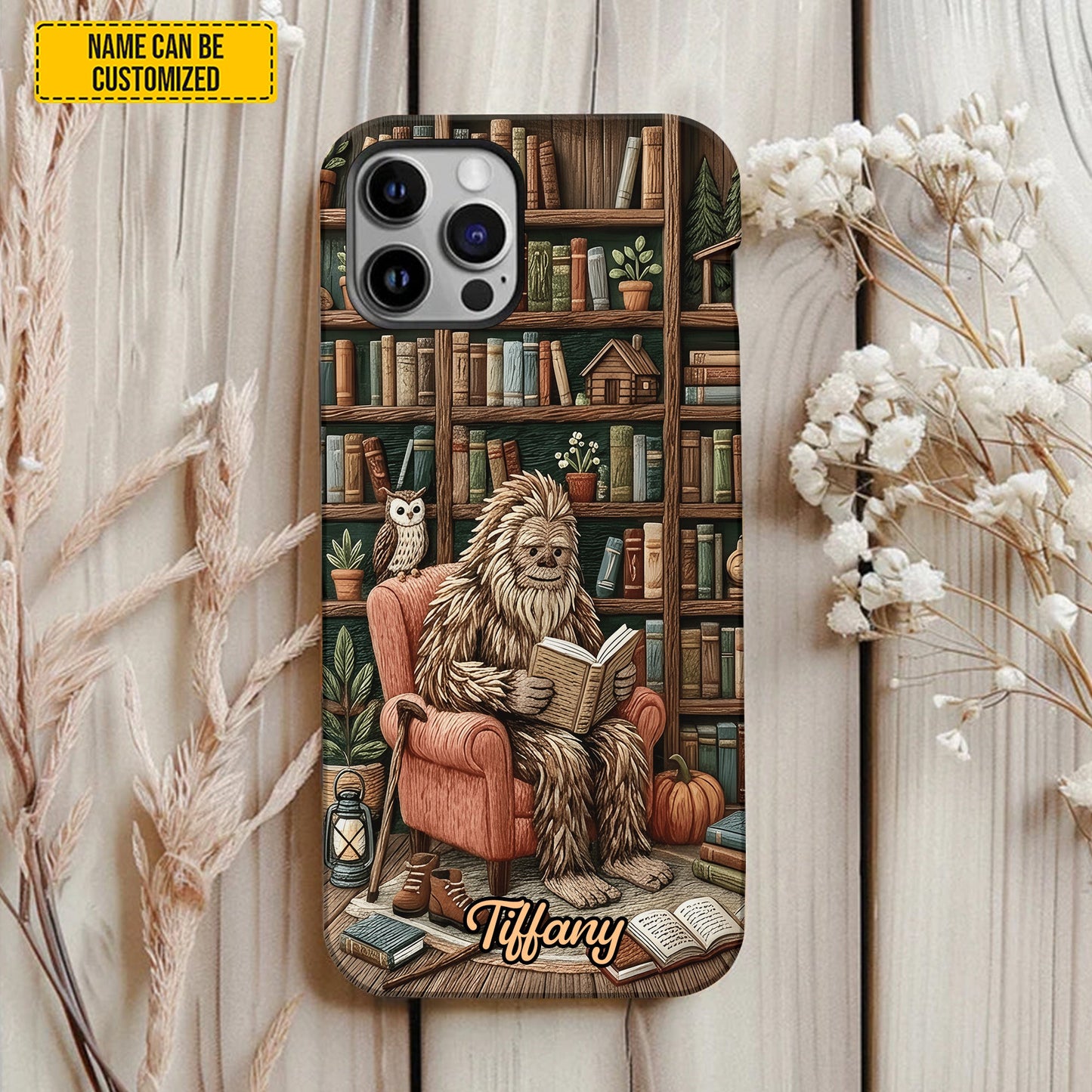Bigfoot Book Nook – Personalized Phone Case