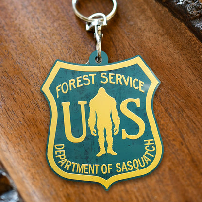 US Forest Service – Sasquatch Division Keychain