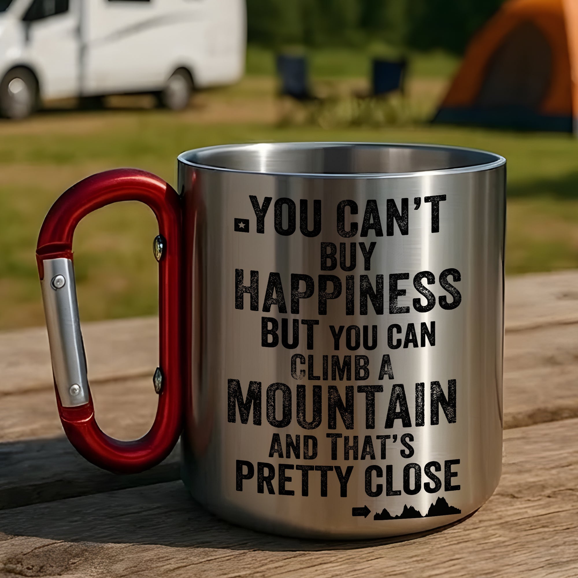 Climb The Mountain – Hiking Carabiner Mug