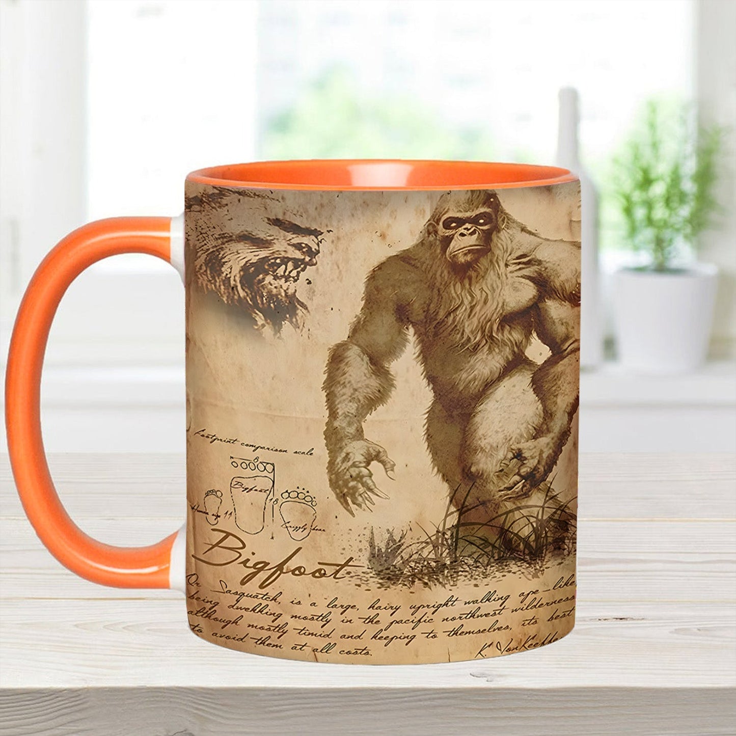 Bigfoot Legend in the Trees – Personalized Bigfoot Accent Mug
