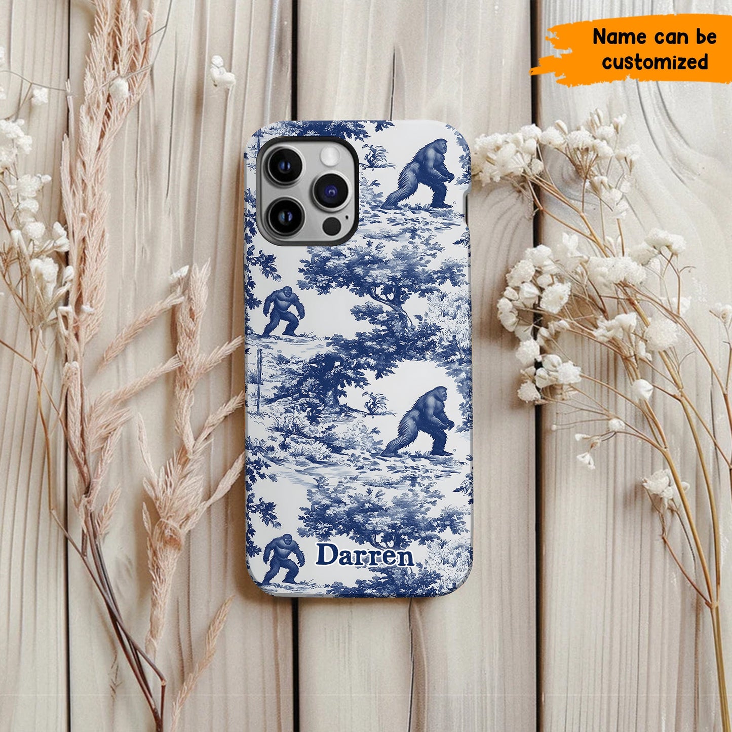 Toile Of The Wild - Personalized Bigfoot Phone Case