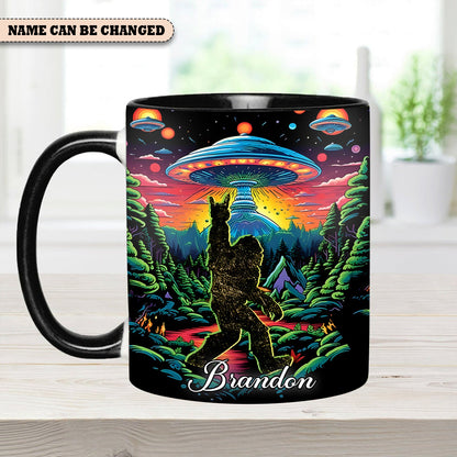 Cosmic Squatch – Personalized UFO Bigfoot Accent Mug