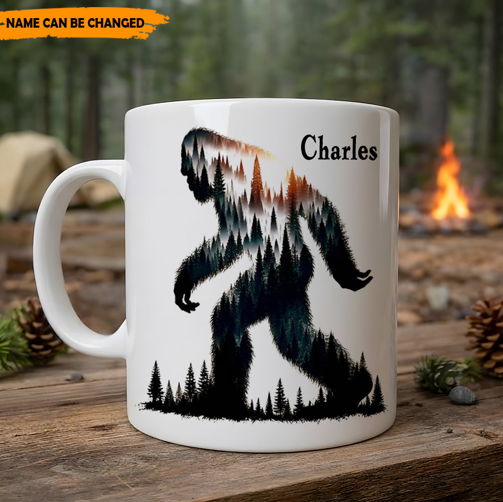 Forest Within – Personalized Bigfoot White Mug