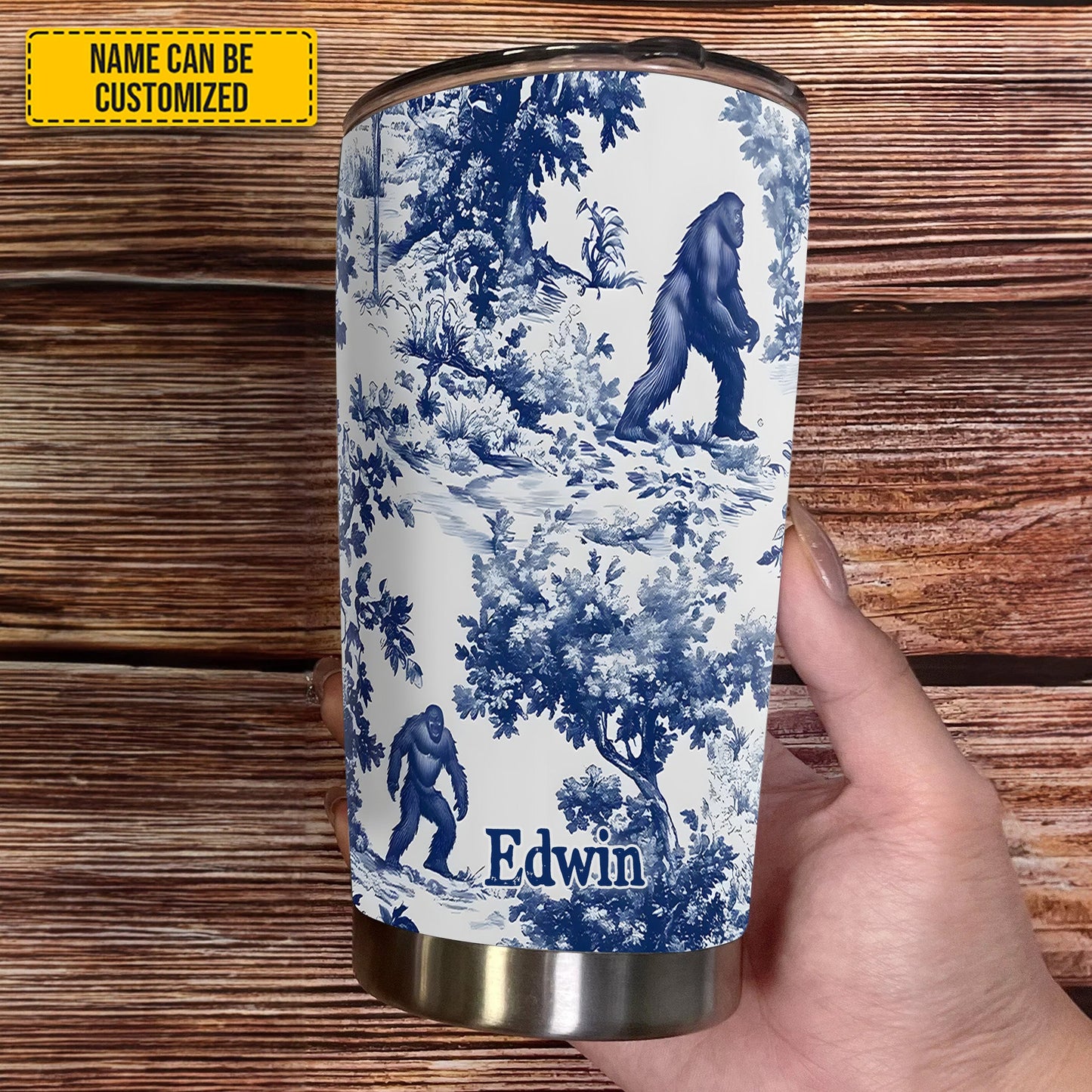Toile Of The Wild - Personalized Bigfoot Squatch Tumbler