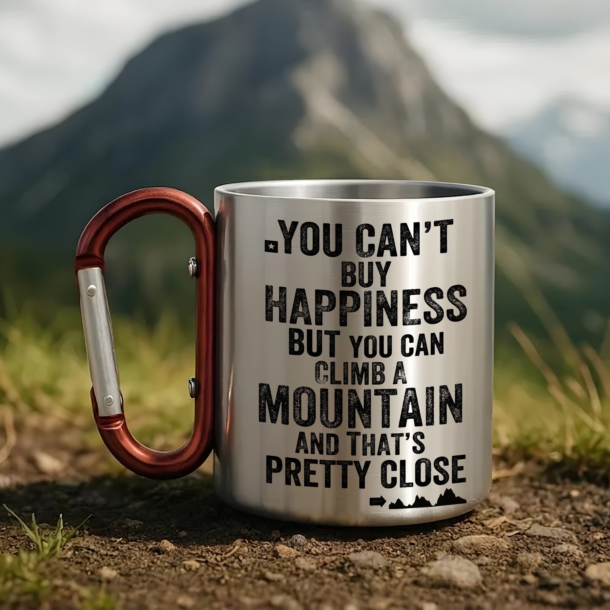 Climb The Mountain – Hiking Carabiner Mug