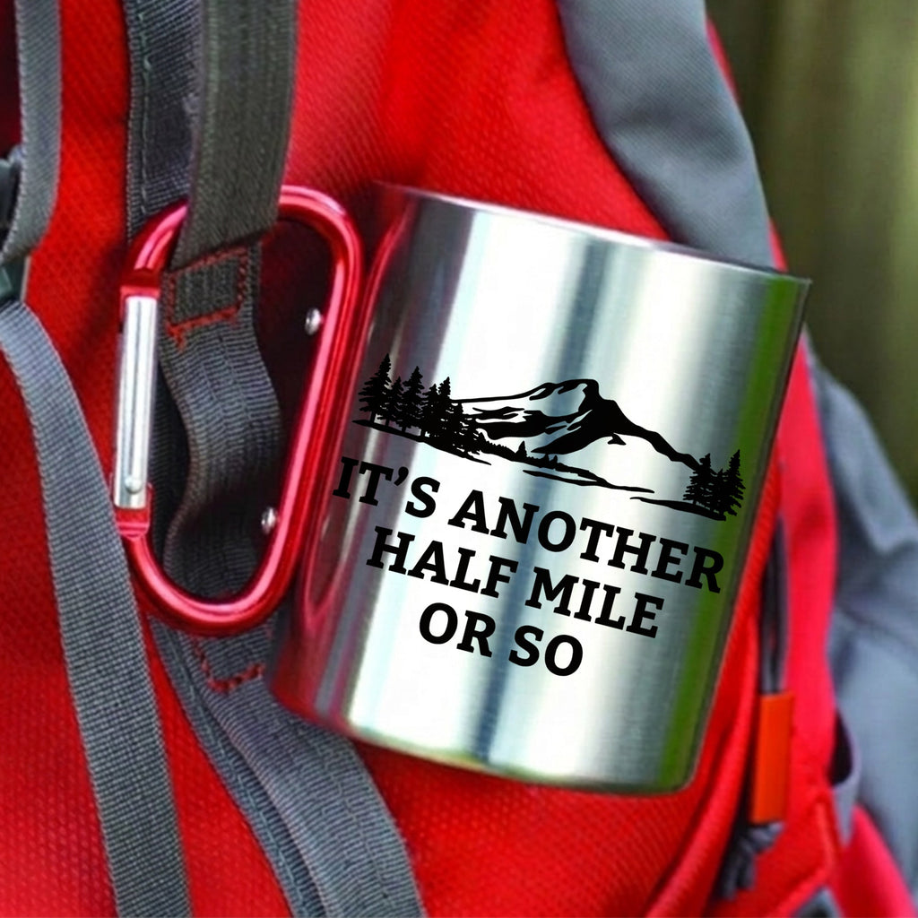 Funny Hiking Carabiner Mug - Gift for Hikers, Campers, Outdoor Lovers