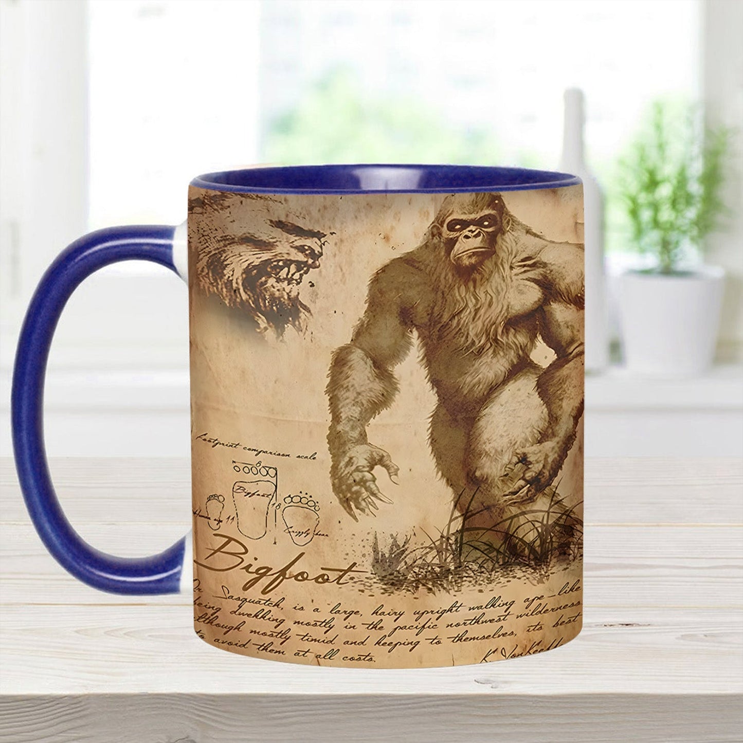 Bigfoot Legend in the Trees – Personalized Bigfoot Accent Mug