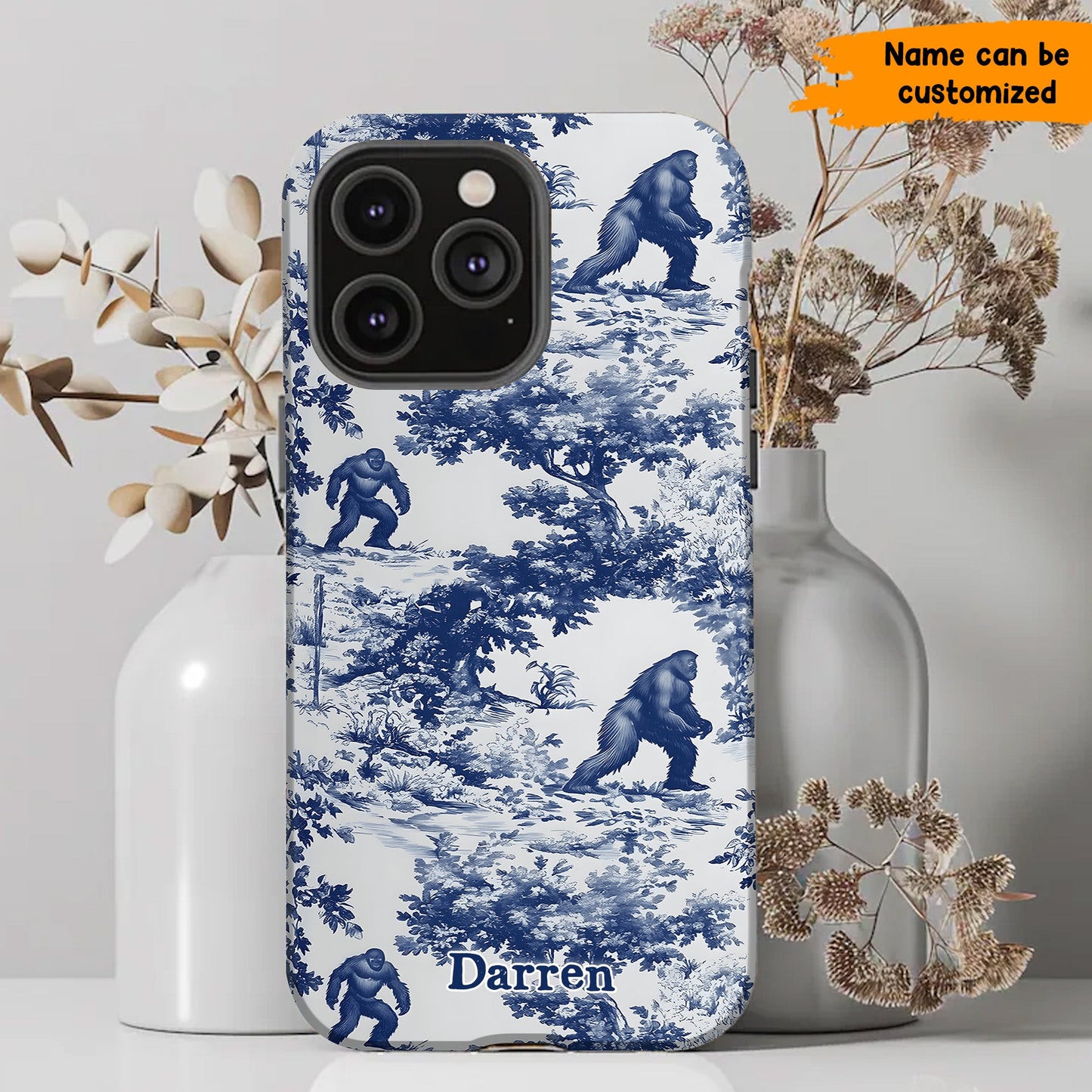Toile Of The Wild - Personalized Bigfoot Phone Case