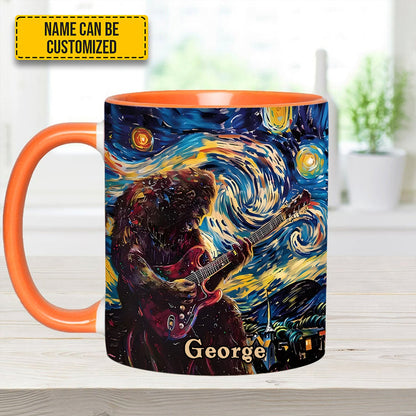 Bigfoot Sasquatch Print Forest Toile Funny Accent Mug