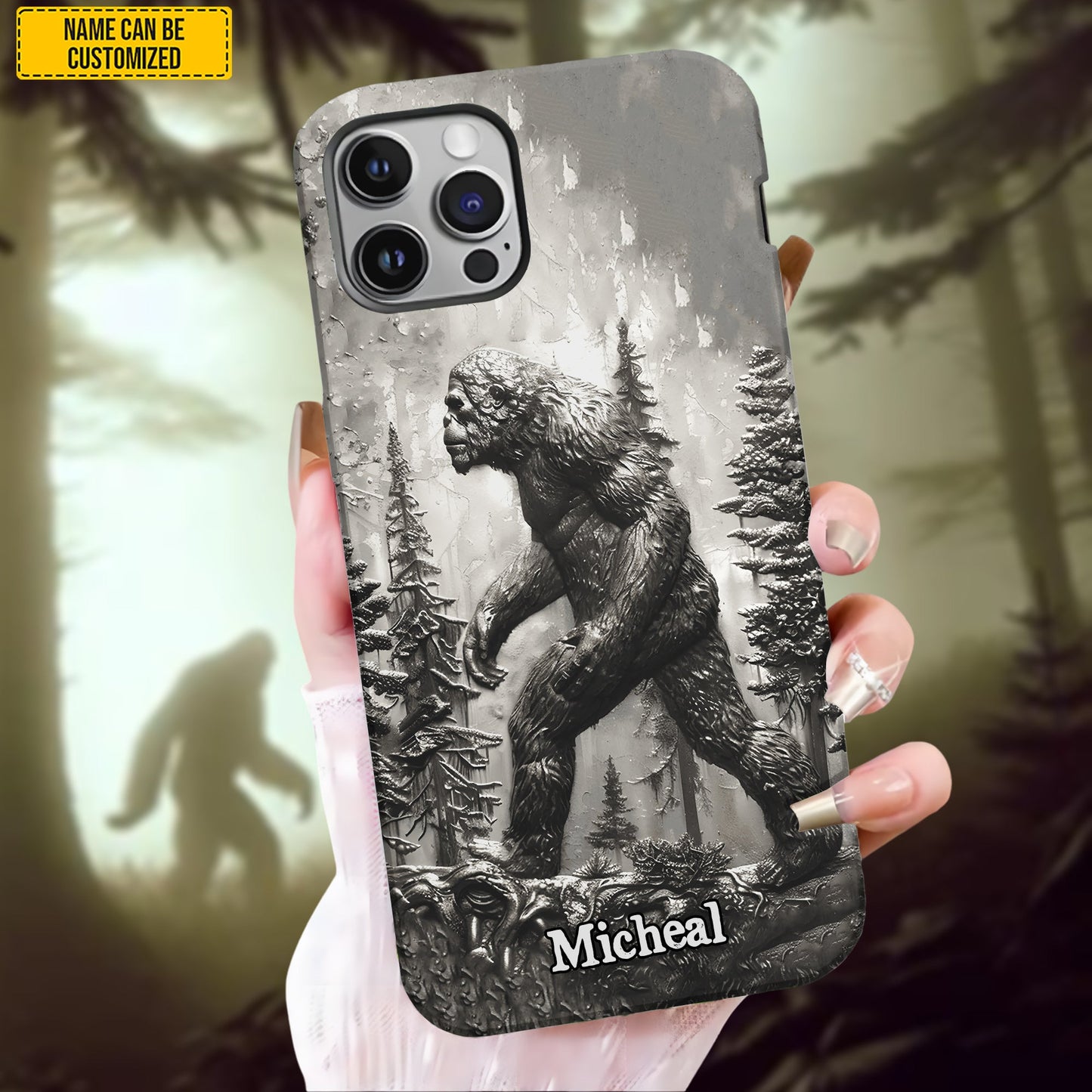 Bigfoot Legend In Trees - Personalized Legend In Trees Phone Case