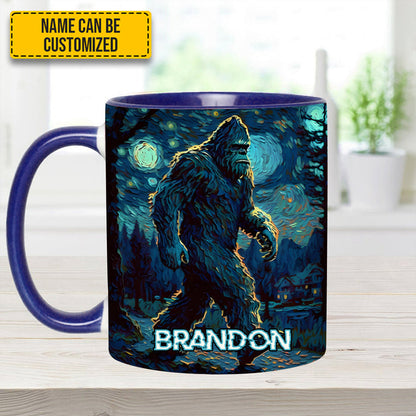 Night Walker - Personalized Bigfoot Accent Mug
