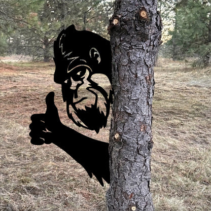 Multi-Style Funny Bigfoot Metal Sign