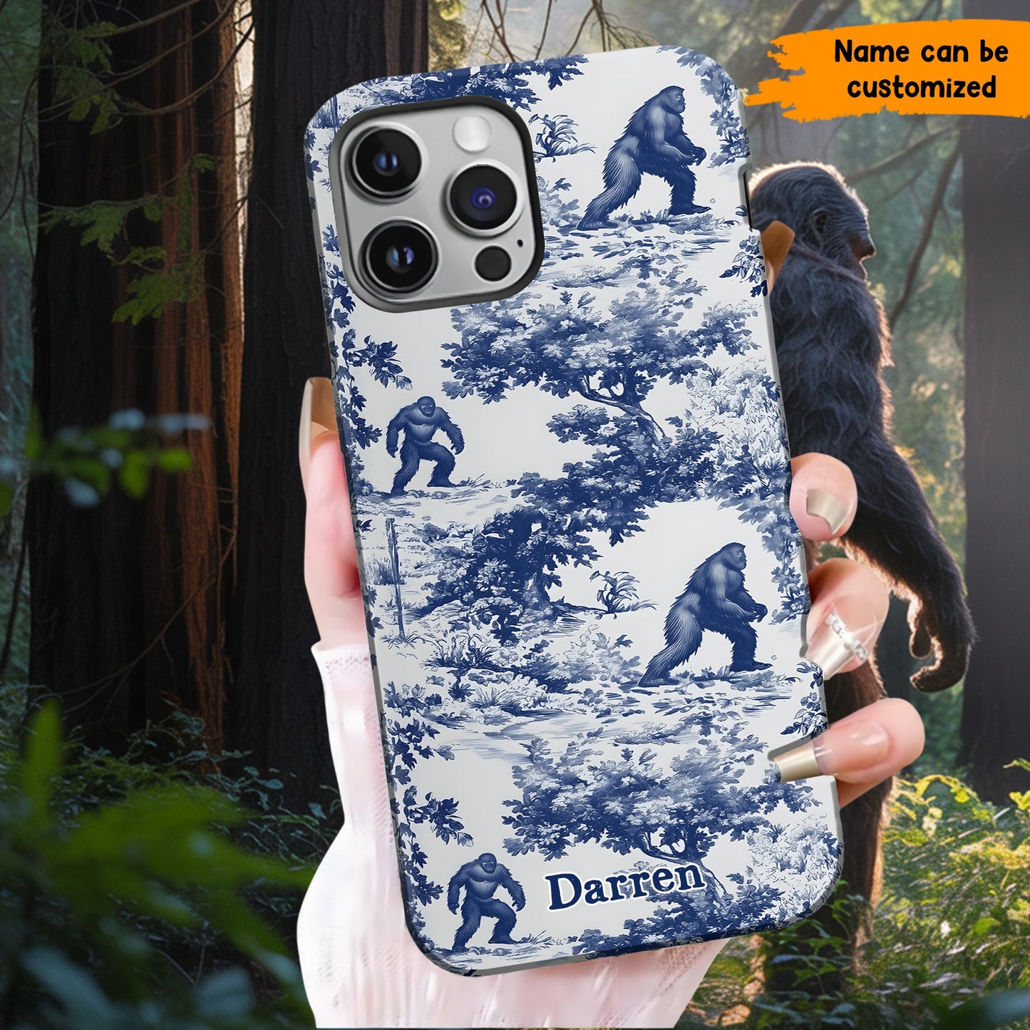 Toile Of The Wild - Personalized Bigfoot Phone Case