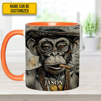 VINTAGE GORILLA - Personalized Gorilla Accent Mug