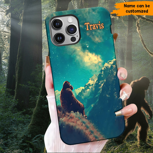 Bigfoot Under The Stars Personalized Phone Case