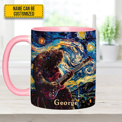 Bigfoot Sasquatch Print Forest Toile Funny Accent Mug