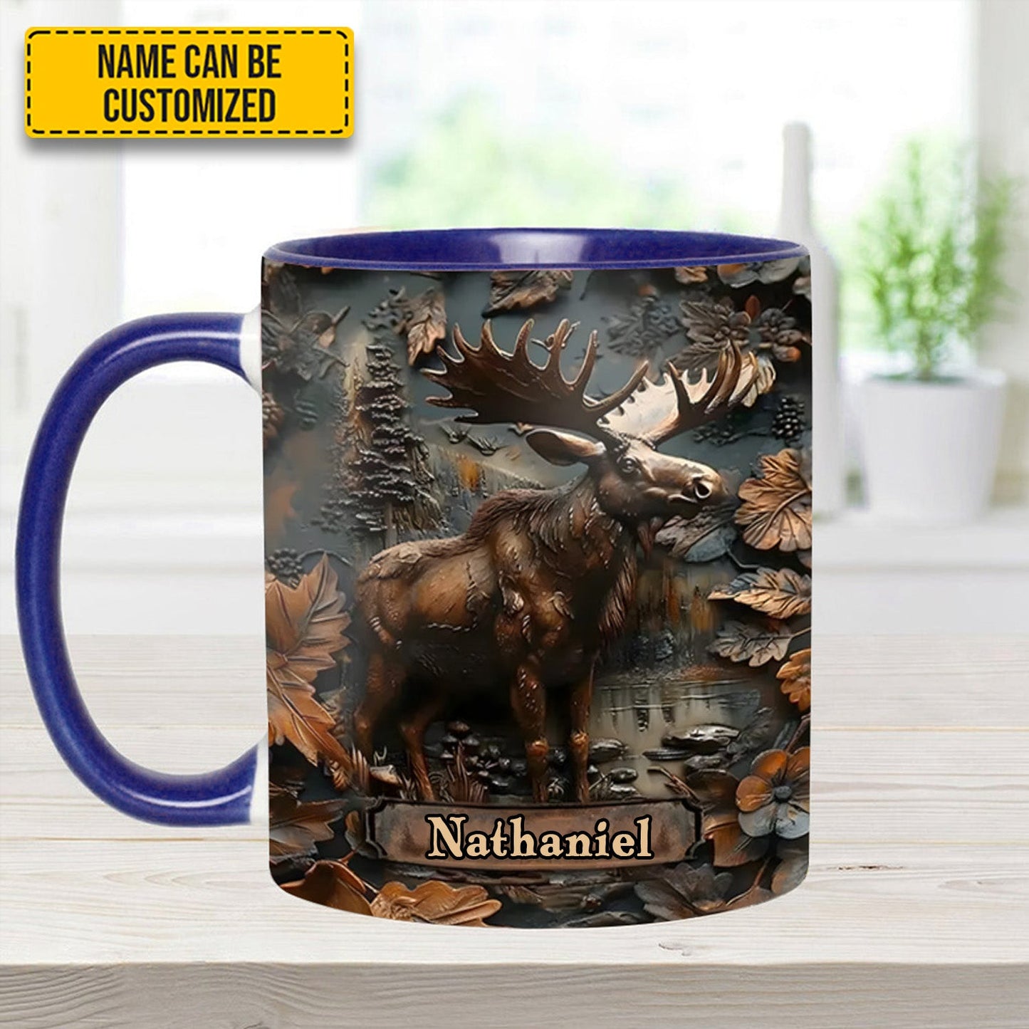 Moose Wilderness – Personalized Hunting Accent Mug