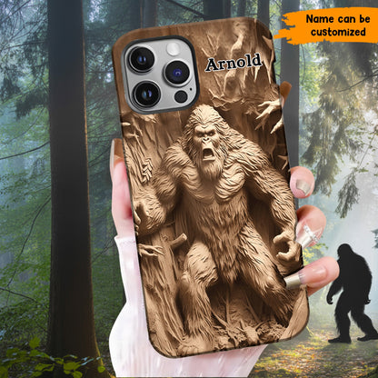 Bigfoot Legend in the Trees – Personalized Bigfoot Phone Case