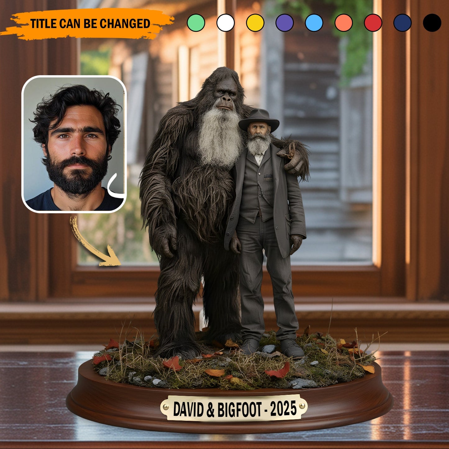 Bigfoot & Me – Personalized Best Friend Acrylic Plaque
