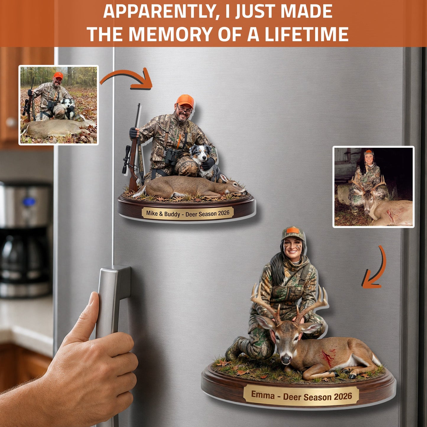 Trophy Moments – Personalized Photo Acrylic Fridge Magnet