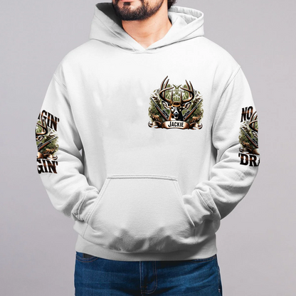 Personalized Deer Hunting All Over Print Shirt