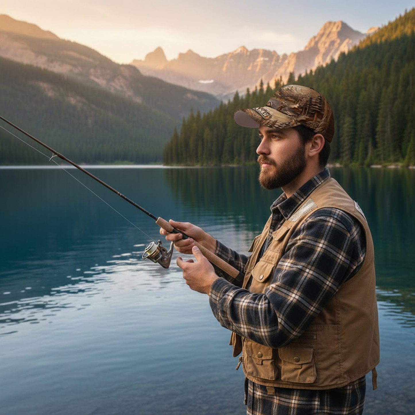 Personalized Illusion Fishing Classic Cap