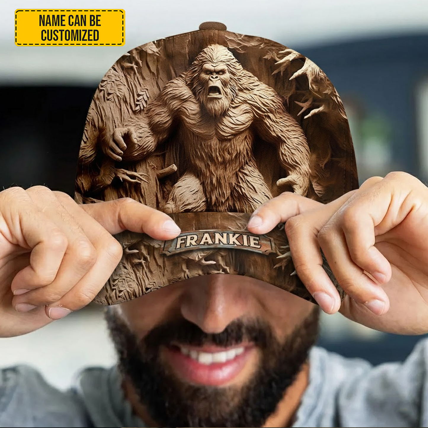 Personalized Bigfoot Legend In The Trees Classic Cap