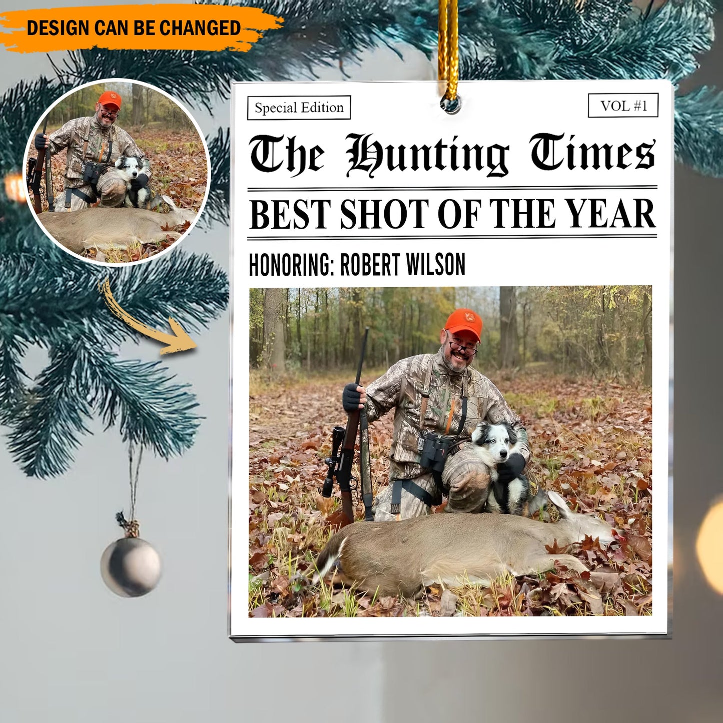 Trophy Times – Personalized Photo Ornament