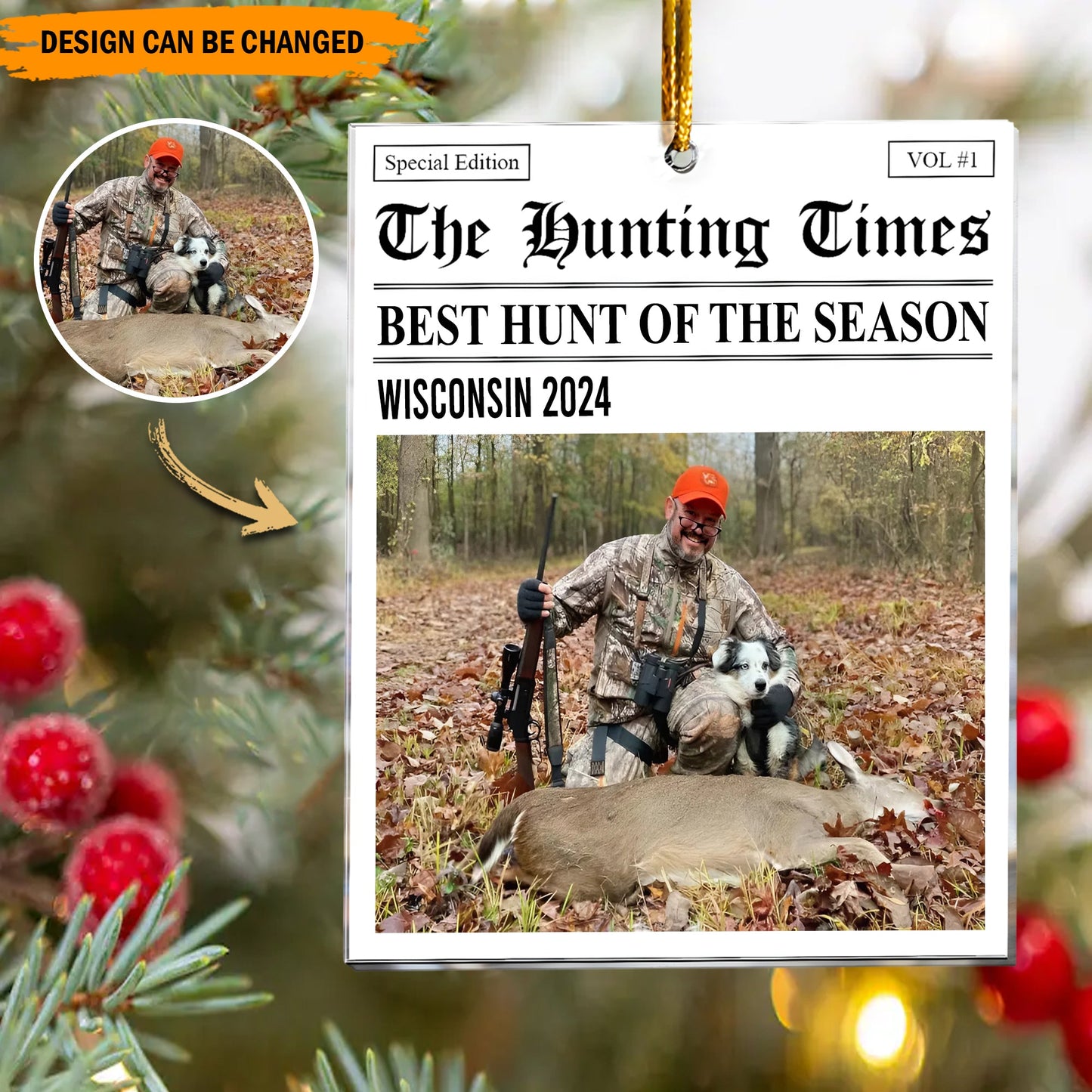 Trophy Times – Personalized Photo Ornament