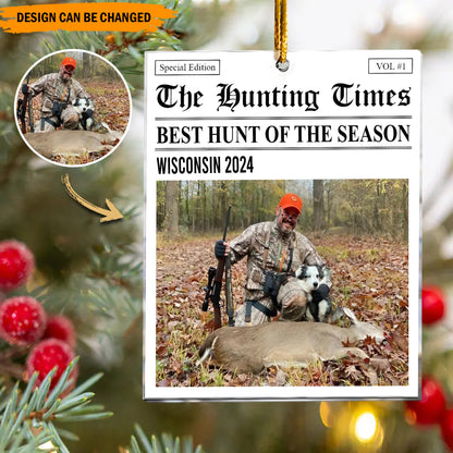Trophy Times – Personalized Photo Ornament